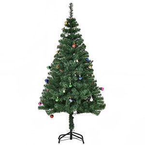 Árvore de Natal Branca decoração incluída - 150cm - HOMCOM