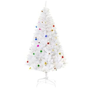 Árvore de Natal Branca decoração incluída - 180cm - HOMCOM