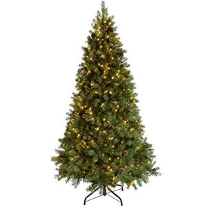 WeRChristmas - Árbol de Navidad con piñas, Verde, 7 ft/2.1m