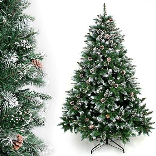 Árvore de Natal artificial natural de neve branca, 210 cm – YORBAY