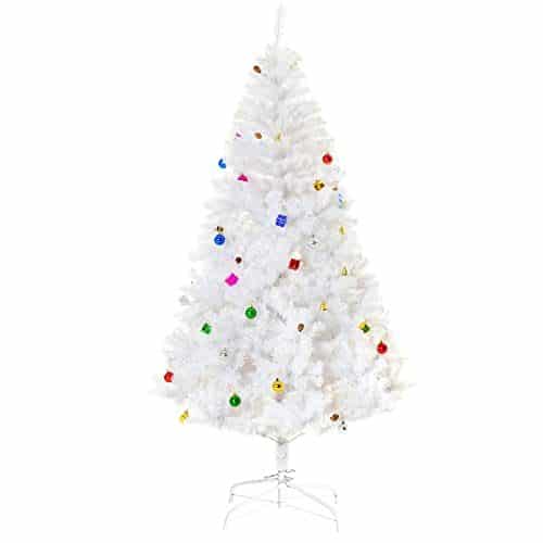 Árvore de Natal Branca decoração incluída – 180cm – HOMCOM