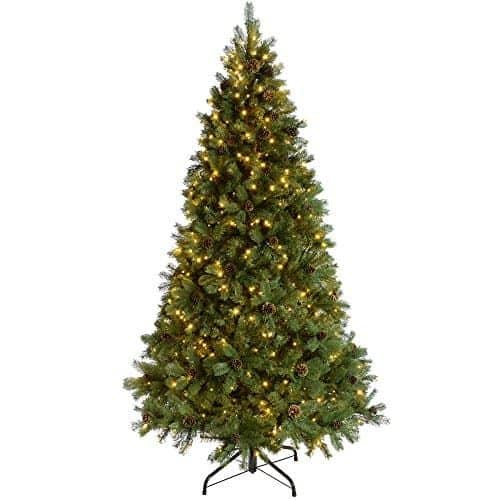 Árvore de Natal com pinhas, verde, 7 pés / 2,1 m – WeRChristmas